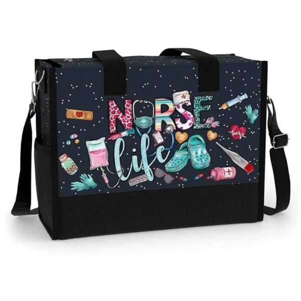 T5-U-Nur-LC-Nur-240618VY10 @ Nurse Life Crocs-Nurse Life Rectangle Tote Bag