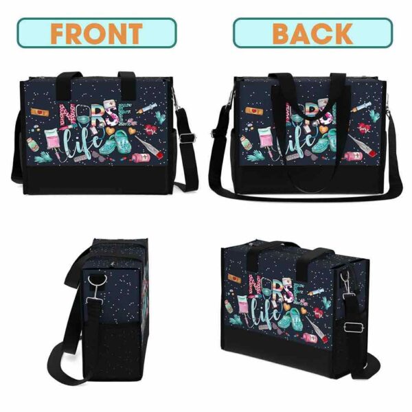 T5-U-Nur-LC-Nur-240618VY10 @ Nurse Life Crocs-Nurse Life Rectangle Tote Bag