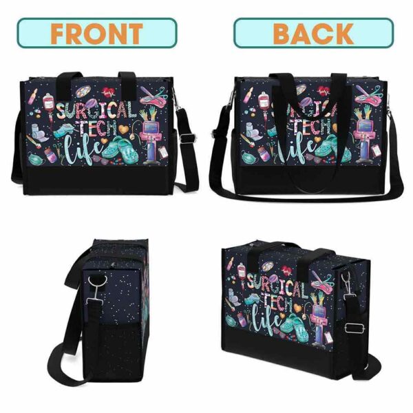 T5-U-Nur-LC-SurTec-240824NA10 @ surgical tech Life Crocs-Surgical Tech Life Rectangle Tote Bag