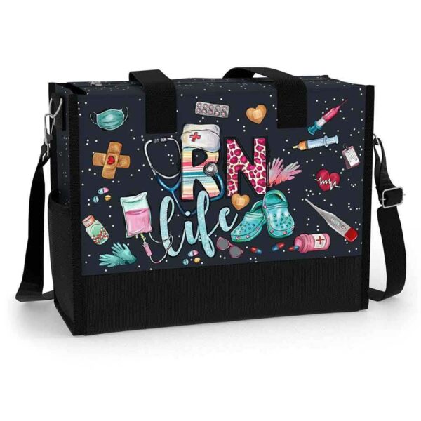 T5-U-Nur-LC-RN-240824NA10 @ rn Life Crocs-Registered Nurse Rn Life Rectangle Tote Bag