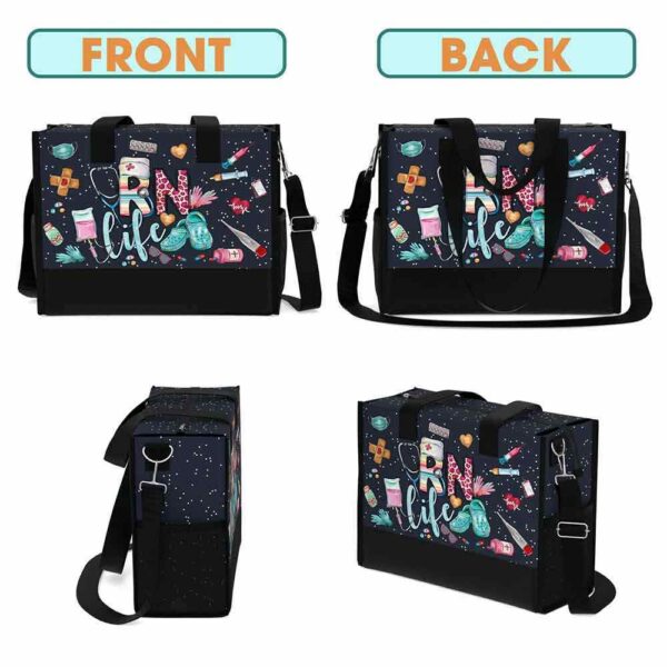 T5-U-Nur-LC-RN-240824NA10 @ rn Life Crocs-Registered Nurse Rn Life Rectangle Tote Bag