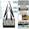 T5-U-Nur-NT-Nur-221212NA10 @ Nurse Nurse Typo-Nurse Sunflower Typography Rectangle Tote Bag
