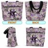 T3-U-Awa-TP-Lupus-230818NA10 @ Lupus Typo Purple-Lupus Awareness Purple Ribbon Typography Tote Bag