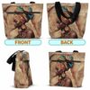 T3-U-Ctry-GVPB-Afri-231028NA10 @ African Girl Vintage Paper BG-Africa African American Afro Girl Tote Bag