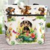 T3-U-Dog-FG-Dach-230826NA11 @ Dachshund Flowers Garden-Dachshund Flower Garden Tote Bag