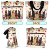 T3-U-Dog-F-GerShe-230711NA10 @ German Shepherd Flowers-German Shepherd Flower Line Tote Bag