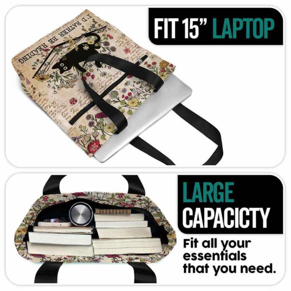 T3-U-Hobb-IWRB-T11-240717NA10 @ book I Would Rather Be Reading-Librarian Book Lover Rather Be Reading Tote Bag