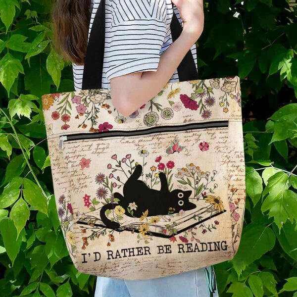 T3-U-Hobb-IWRB-T11-240717NA10 @ book I Would Rather Be Reading-Librarian Book Lover Rather Be Reading Tote Bag