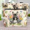 T3-U-Dog-GF-Fbdg-240405NA10 @ French Bulldog Garden flower-French Bulldog Flower Garden Tote Bag