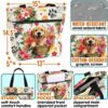 T3-U-Dog-PT-Gore-230923NA10 @ Golden Retriever Pattern Tropical-Golden Retriever Tropical Pattern Tote Bag