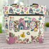 T3-U-Job-P-Relt-240406NA10 @ Realtor Pattern-Realtor Flower Pattern Tote Bag