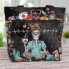T3-U-Nur-SLA-RN-221208VY10 @ RN Skull Life-Registered Nurse Skeleton Tote Bag