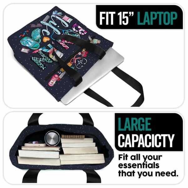 T3-U-Nur-LC-BSNRN-230131VY10 @ BSN RN Life Crocs-Bsn Rn Life Tote Bag