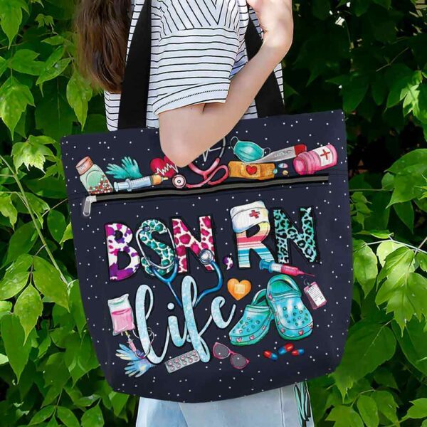T3-U-Nur-LC-BSNRN-230131VY10 @ BSN RN Life Crocs-Bsn Rn Life Tote Bag