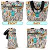 T3-U-Nur-NT-RN-230516VY10 @ Nurse Typo-Registered Nurse Sunflower Typography Tote Bag