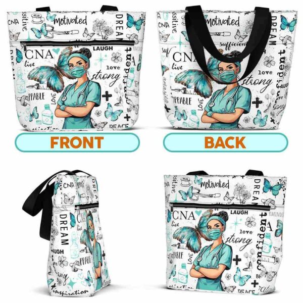 T3-U-Nur-CB-CNA-241129NA10 @ cna CNA Butterflies-Cna Butterfly Pattern Tote Bag