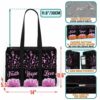 MT-U-Awa-FHL-BreCan-240607NA10 @ breast cancer Faith Hope Love-Breast Cancer Awareness Ribbon Faith Hope Love Multi Pocket Tote Bag