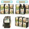 MT-U-Dog-FG2-Corgi-230711NA10 @ corgi Flowers Garden 2-Corgi Flower Garden Multi Pocket Tote Bag