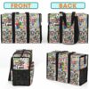 MT-U-Awa-T-Autism-240605NA10 @ autism Typo-Autism Ribbon Typography Multi Pocket Tote Bag