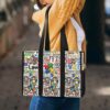 MT-U-Awa-T-Autism-240605NA10 @ autism Typo-Autism Ribbon Typography Multi Pocket Tote Bag