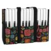 MT-U-Hobb-MF2-Pian-240610NA10 @ piano Music Flower 2-Piano Colorful Flowers Multi Pocket Tote Bag