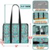 MT-U-Nur-LCT-Nur-230131VY10 @ nurse Life Crocs Teal-Nurse Life Multi Pocket Tote Bag