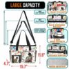 WB-U-Ani-FP2-Cat-241230NA10 @ cat Flowers Pattern 2-Cat Flower Pattern Work Bag