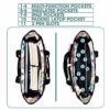 WB-U-Ani-FP2-Cat-241230NA10 @ cat Flowers Pattern 2-Cat Flower Pattern Work Bag