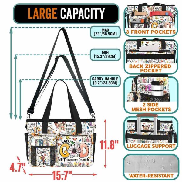 WB-U-Hobb-W2-God-241102NA10 @ god Watercolor 2-God All Things Possible Work Bag