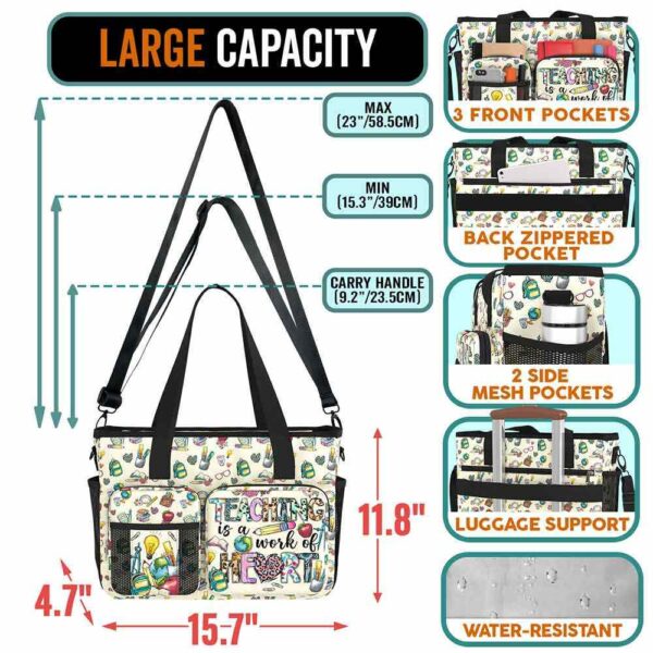 WB-U-Job-WOH-Tcer-241102NA10 @ teacher Work Of Heart-Teacher Work Of Heart Work Bag